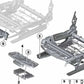 Tapa de la guía del asiento trasera derecha para BMW Serie 1 F20, F21, Serie 2 F22, F23, F87, Serie 3 F30, F31, F34, F35, F80, Serie 4 F32, F36, F82, i I01 (OEM 52107365220). Original BMW