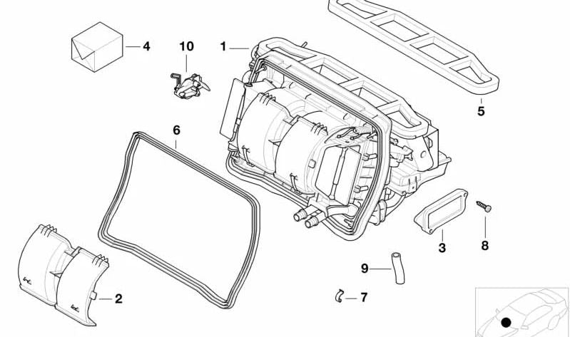 Junta de perfil OEM 64118372795 para BMW {E46, E83}. Original BMW