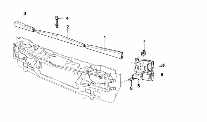 Gasket for BMW 3 Series E21 (OEM 51711885929). Genuine BMW