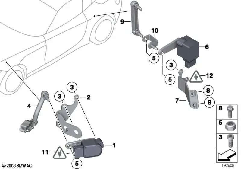 Regulador de marcha para BMW Z4 E89 (OEM 37146783206). Original BMW