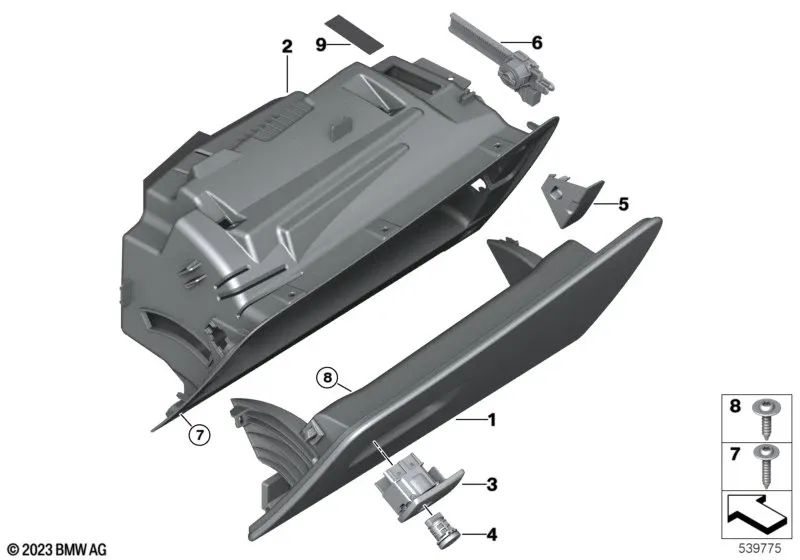 Tornillo de lente con arandela para BMW Serie 1 F20, F21, F40, F52; Serie 2 F22, F23, F44, F45, F46, F87, G42, G87; Serie 3 F30, F31, F34, F35, F80, G20, G21, G28, G80; Serie 4 F32, F33, F36, F82, G22, G23, G26, G82; Serie 5 F07, F10, F11, F18, F90, G30,