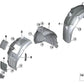 Unterhalb rechts Abdeckung für die BMW -Serie 8 F91, F92, F93 (OEM 51718079992). Original BMW