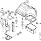 Tapa Cubierta Recubrimiento Batería Maletero Para Bmw E46 . Original Recambios