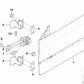 Bisagra de puerta delantera inferior izquierda para BMW Serie 3 E46 (OEM 41518240081). Original BMW.