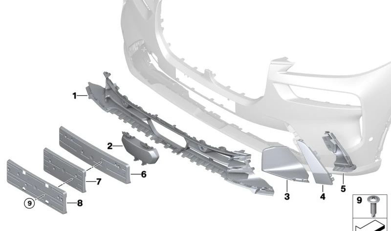 Cubierta lateral derecha para BMW G07N (OEM 51119853944). Original BMW