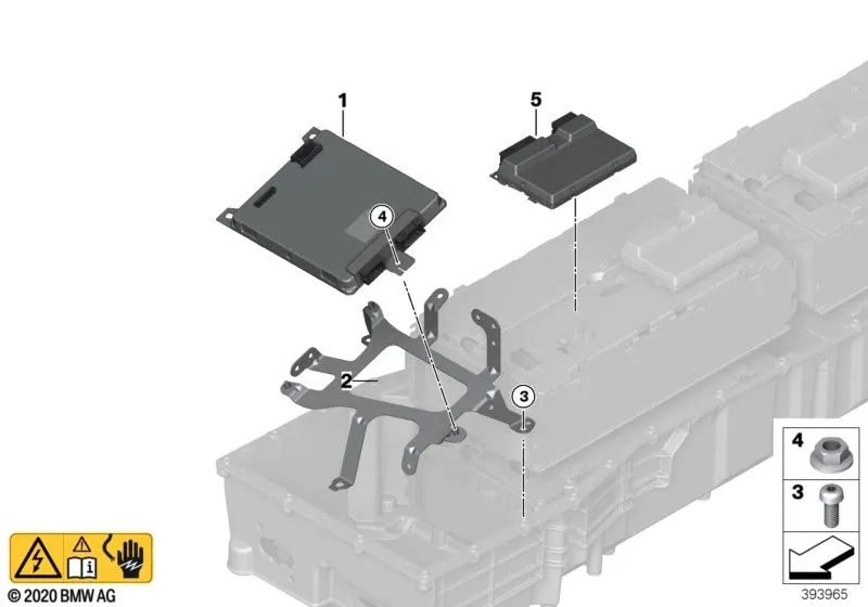 Cell Monitoring Electronics for BMW I12N, I15 (OEM 61279469523). Original BMW.