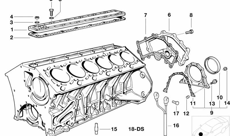 Tobera de pulverización de aceite OEM 11421708464 para BMW E38, E31. Original BMW