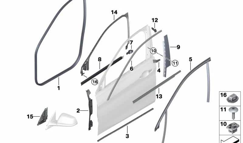 Rechter vorderer Teichgelenk OEM 51767381756 für BMW F52 (1 Limousinenreihe). Original BMW.