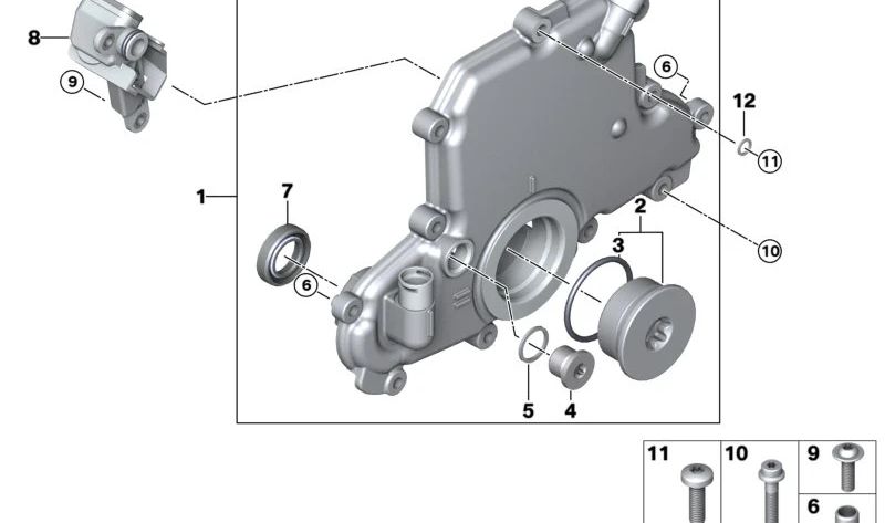 Junta tórica (O-Ring) OEM 11148544858 para BMW i3 (I01). Original BMW.