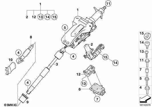 Tornillo con brida para BMW E65, E66 (OEM 32306760422). Original BMW.