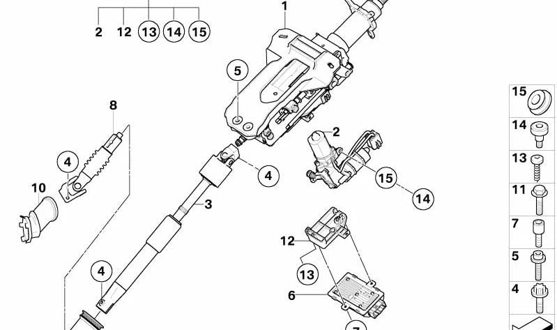 OEM 3230678716 Lenksäulensteuermodul für BMW E65, E66. Original BMW.