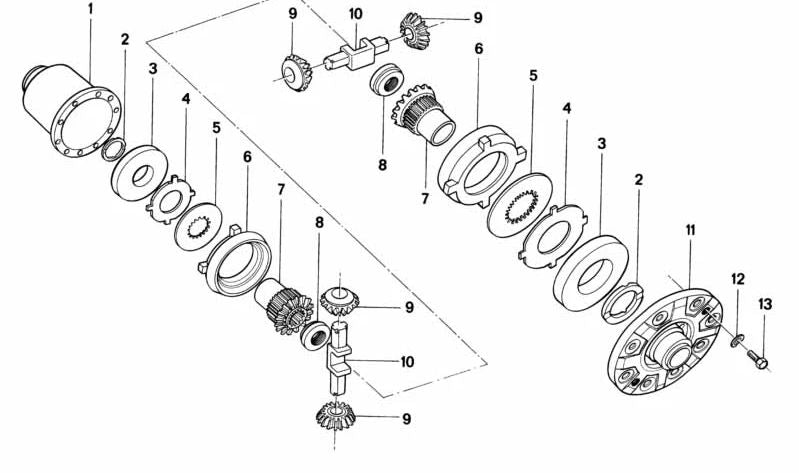 Arandela de empuje para BMW E21 (OEM 33141201916). Original BMW