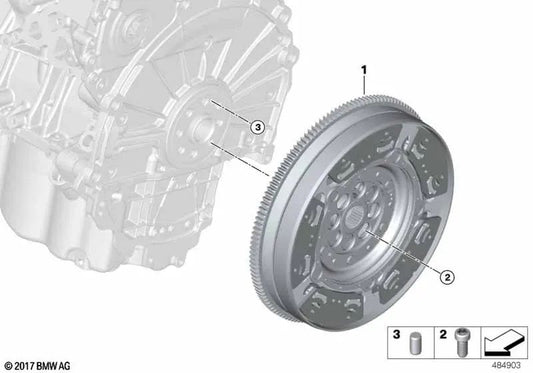 Volante bimasa para BMW Serie 1 F40, Serie 2 F45N, F46N, MINI F54, F55, F56, F57, F60 (OEM 21208698750). Original BMW