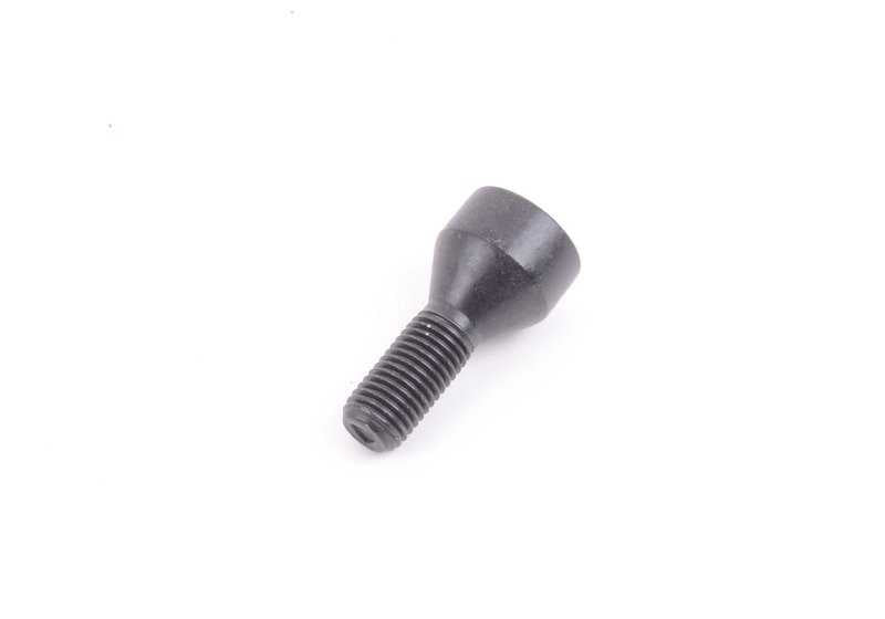 Wheel bolt for BMW 1 Series E81, E82, E87, E88, 3 Series E46, E90, E91, E92, E93, 5 Series E60, E61, 6 Series E63, E64, Z4 E85, E86 (OEM 36136786482). Genuine BMW