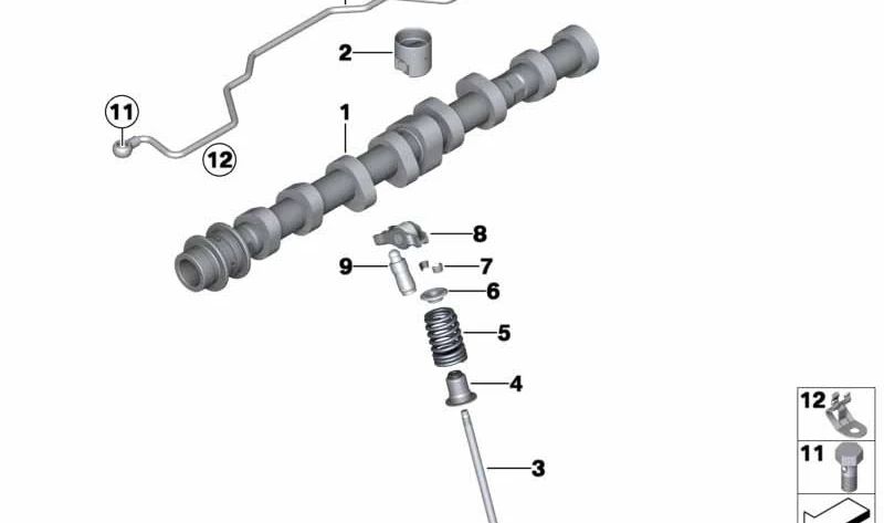 Muelles de válvula OEM 11347563460 para BMW E81, E82, E87, E88, F20, F21, F22, F23, F87, E90, E91, E92, E93, F30, F31, F34, F32, F33, F36, E60, E61, F07, F10, F11, F18, E63, E64, F06, F12, F13, E65, E66, F01, F02, E84, E83, F25, F26, E70, F15, E71,