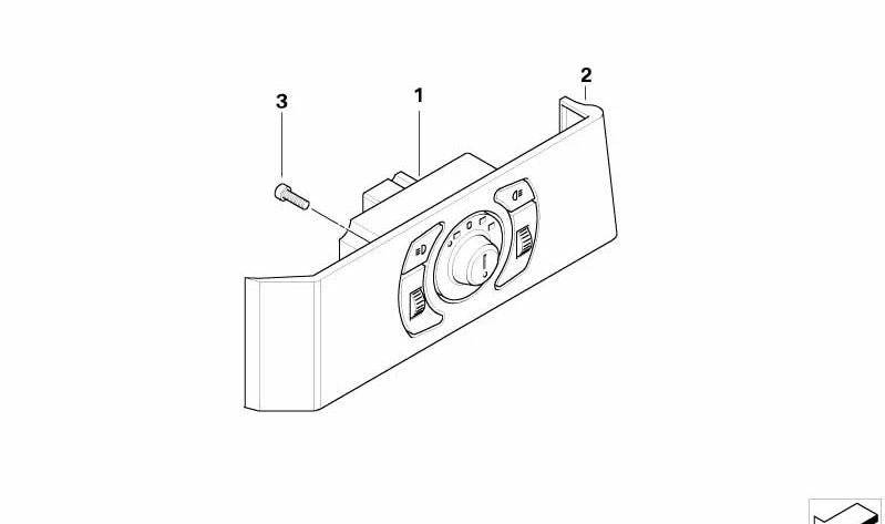 Unidad de control de luz para BMW E60N, E61N (OEM 61319135574). Original BMW