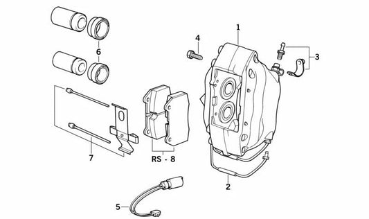 RIPARAZIONE PILE RAND senza amianto per BMW E31 (OEM 34111163922). BMW originale