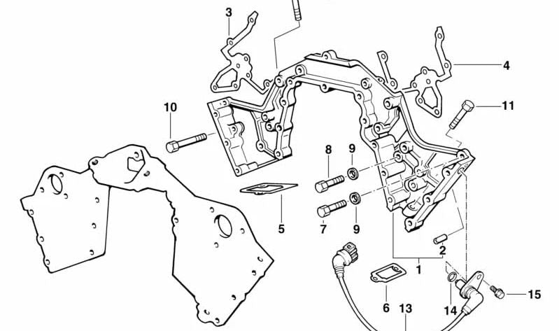 Sensor del árbol de levas para BMW Serie 7 E38 (OEM 12141433263). Original BMW.