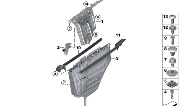 Drenaje de agua derecho OEM 51357374994 para BMW F33, F83. Original BMW