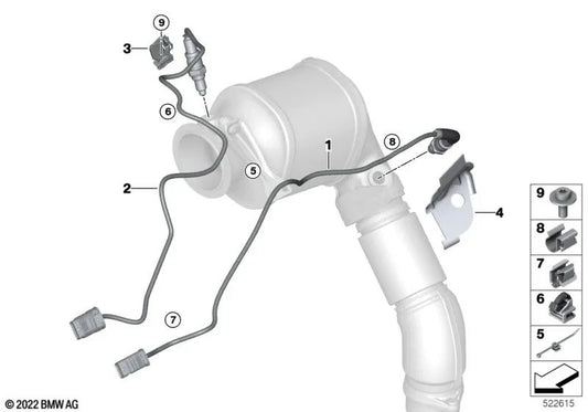 Protector térmico para BMW Serie 7 G70, X5 F95N, G05N, X6 F96N, G06N, X7 G07N, XM G09 (OEM 11785A59013). Original BMW.