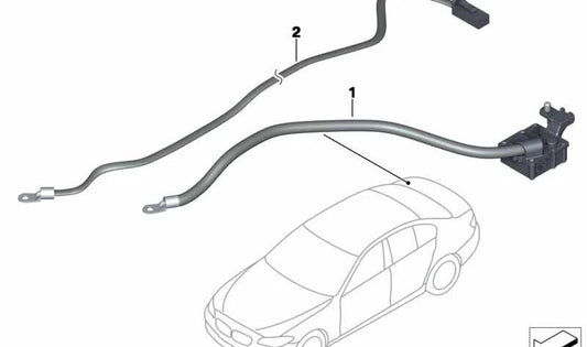 Zusätzliches Batterietrennrelaiskabel für BMW F10, F11 (OEM 61127849851). Original BMW