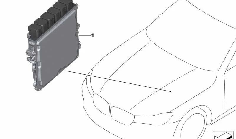 Módulo de control DME OEM 12145A059D5 para BMW G23, G30, G31, G32, G01, G02. Original BMW.