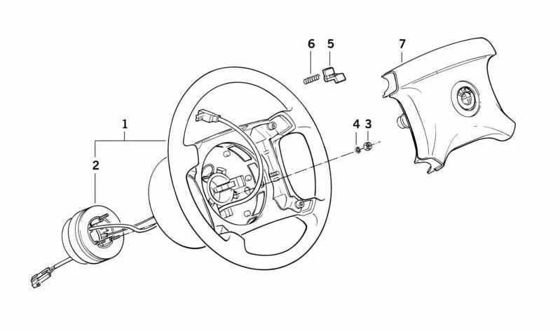 Levier de gestion OEM 32341156219 pour BMW E30, E28, E34, E24, E32. BMW d'origine.