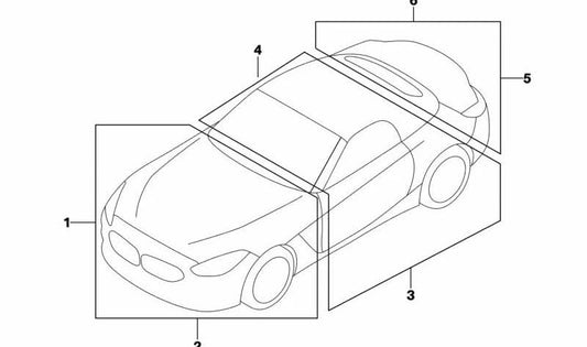 Refueling Warning Sign for BMW 1 Series F20N, F21N, F40, F52, 2 Series F22, F23, F44, F45N, F46, G42, U06, 3 Series F30, F31, F34, G20, G21, G28, 4 Series F32, F33, F36, G22, G23, G26, 5 Series F10N, F11N, G30, G31, G38, 6 Series F06N, F12N, F13N, G32, S