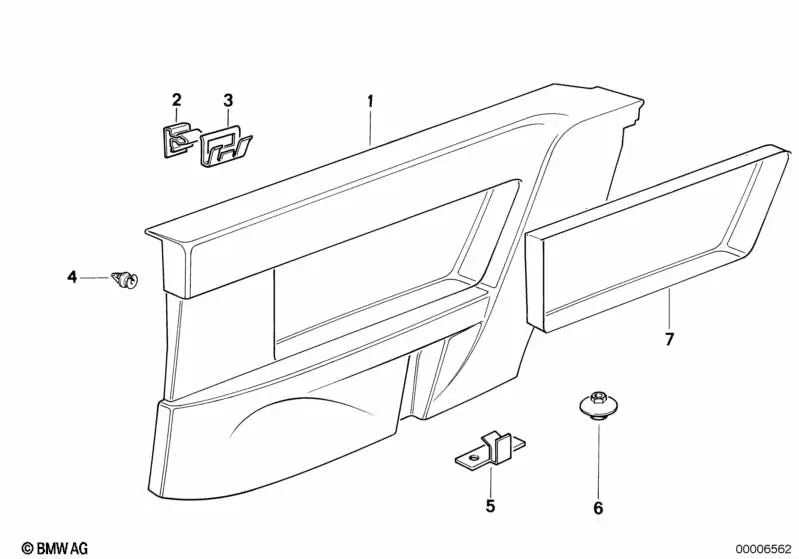 Abrazadera para BMW Serie 8 E31 (OEM 51418108770). Original BMW