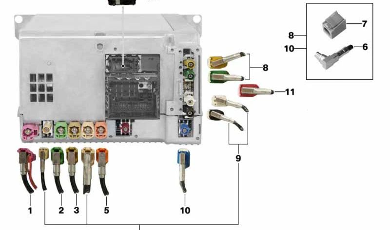 Modulo TV OEM 61119338207 per BMW F15, F85. BMW originale.