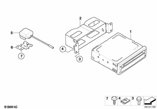 Soporte Antena GPS para BMW E85, E86 (OEM 65906914943). Original BMW