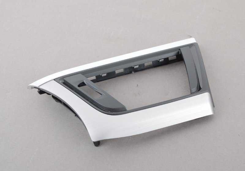 Moldura decorativa de salpicadero aluminio cepillado OEM 51459231223 para BMW F30, F31, F34, F32, F33, F36. Original BMW.