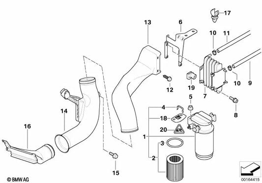 Luftführung for BMW 7 Series E38 (OEM 13322247841). Genuine BMW