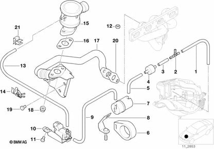 Tubo para BMW E36 (OEM 11737501180). Original BMW