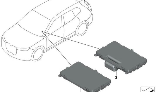 NFC/WCA wireless load tray OEM 84105A623A9 for BMW IX (I20). Original BMW.