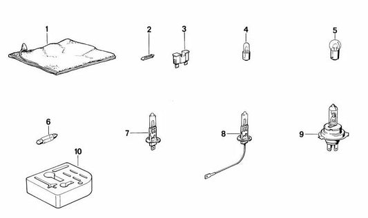 OEM Bulb 63121354619 for BMW E21, E28, E23. Original BMW