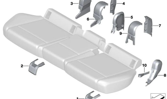 Entriegelungsschlinge für BMW X1 U11 (OEM 52205A58768). Original BMW