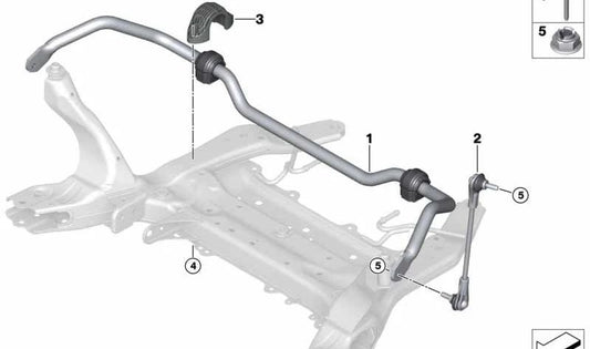 Stabilizer for BMW F70, U06 (OEM 31306892707). Genuine BMW