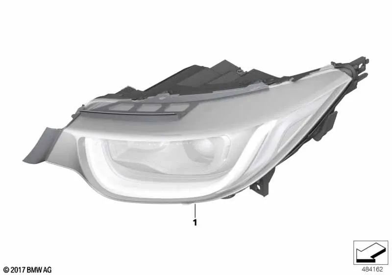 Faro LED izquierdo para BMW i I01N (OEM 63118494339). Original BMW