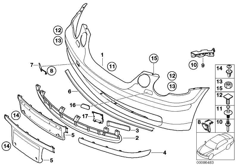 Asiento Lateral Parachoques Delantero Para Bmw E46. Original Recambios