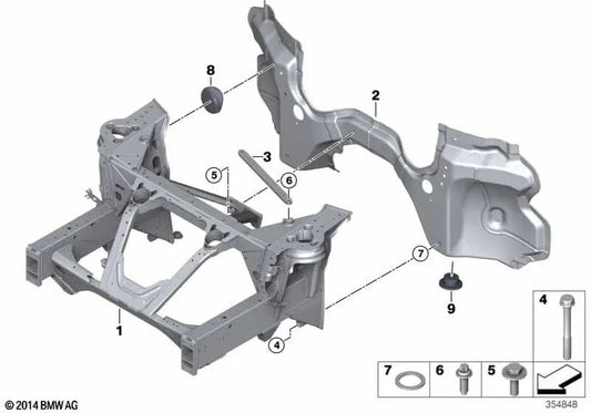 Soporte de pared del cuadro para BMW I12, I12N, I15 (OEM 41007371982). Original BMW