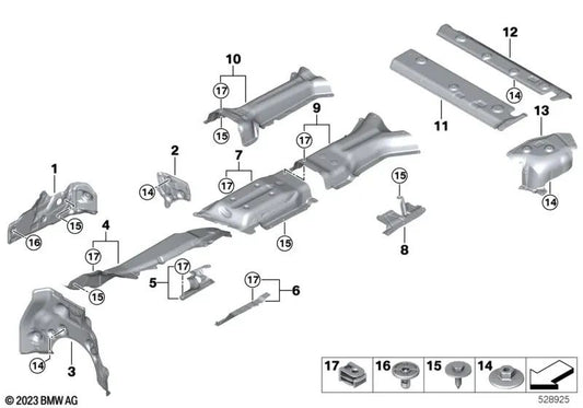 Aislamiento Térmico Depósito para BMW X5 G05, G05N Serie X6 G06, G06N (OEM 51489477793). Original BMW