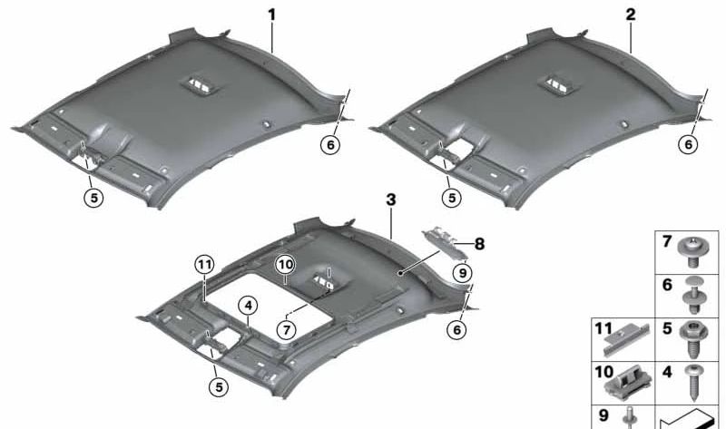 Tornillo para BMW F26, F15, F85, F16, F86 (OEM 07149116067). Original BMW