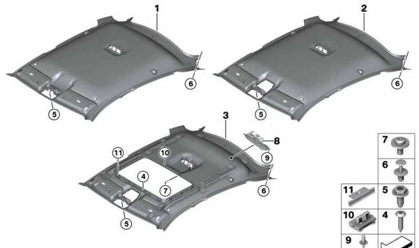 Tornillo para BMW F26, F15, F85, F16, F86 (OEM 07149116067). Original BMW