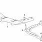 Linker Suspensionsarm für BMW 3 E36 -Serie (OEM 31122228461). Original BMW.