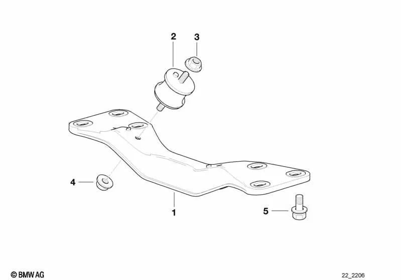 Tornillo de cabeza hexagonal para BMW Z8 E52 (OEM 22311096812). Original BMW.