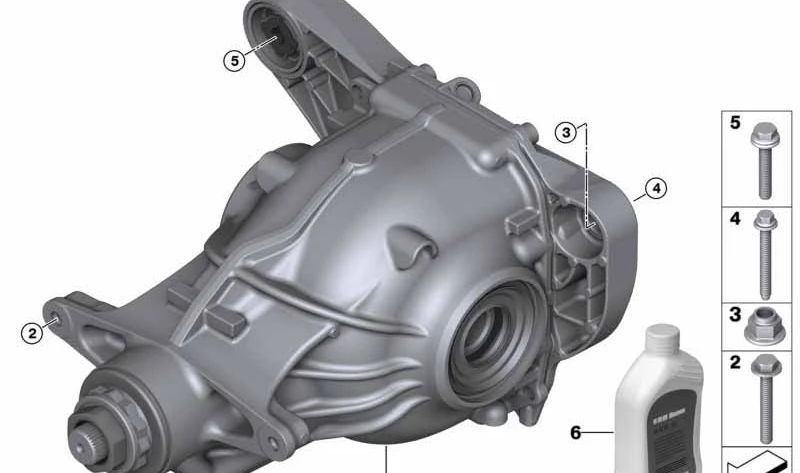 Diferencial trasero para BMW Serie 5 G30, G31, G38 (OEM 33108686203). Original BMW