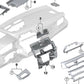 Adaptador embellecedor de pantalla OEM 51459292128 para BMW X1 (F48), X2 (F39), X1 LCI (F49). Original BMW.