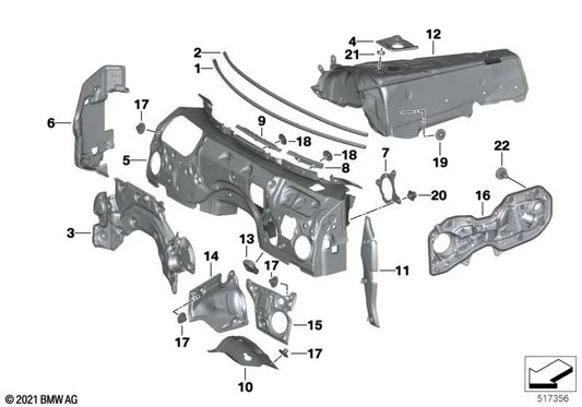 Niederhalter para BMW Z4 G29 (OEM 51487458130). Original BMW.