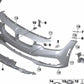 Rejilla central de entrada de aire OEM 51117386153 para BMW F30, F31. Original BMW.